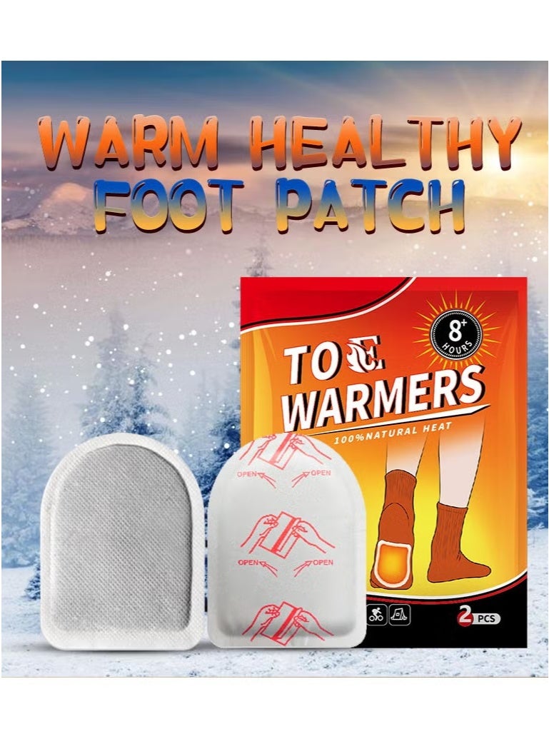 ماركة غير محددة وسادات تدفئة القدمين من sheful Hot Toe - 28 قطعة، وسادات تدفئة طبيعية طويلة الأمد تعمل بالهواء للاستخدام مرة واحدة للأحذية والأحذية الطويلة - بدون رائحة ومريحة للعمل في الهواء الطلق والأنشطة الرياضية  - Image 5