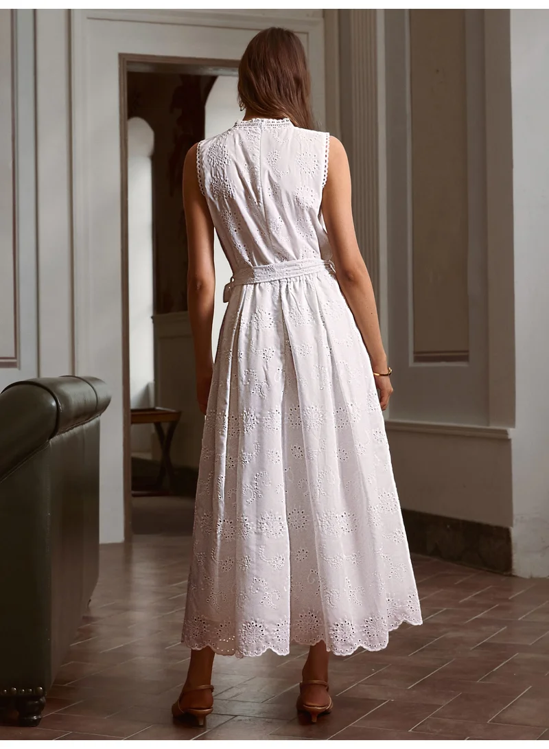 SIMPLEE Women's Summer Elegant DressLight & Comfortable Lightweight Cotton Blend Perfect for Outings