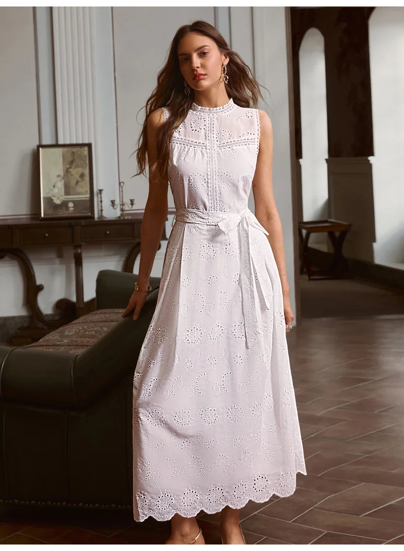 SIMPLEE Women's Summer Elegant DressLight & Comfortable Lightweight Cotton Blend Perfect for Outings