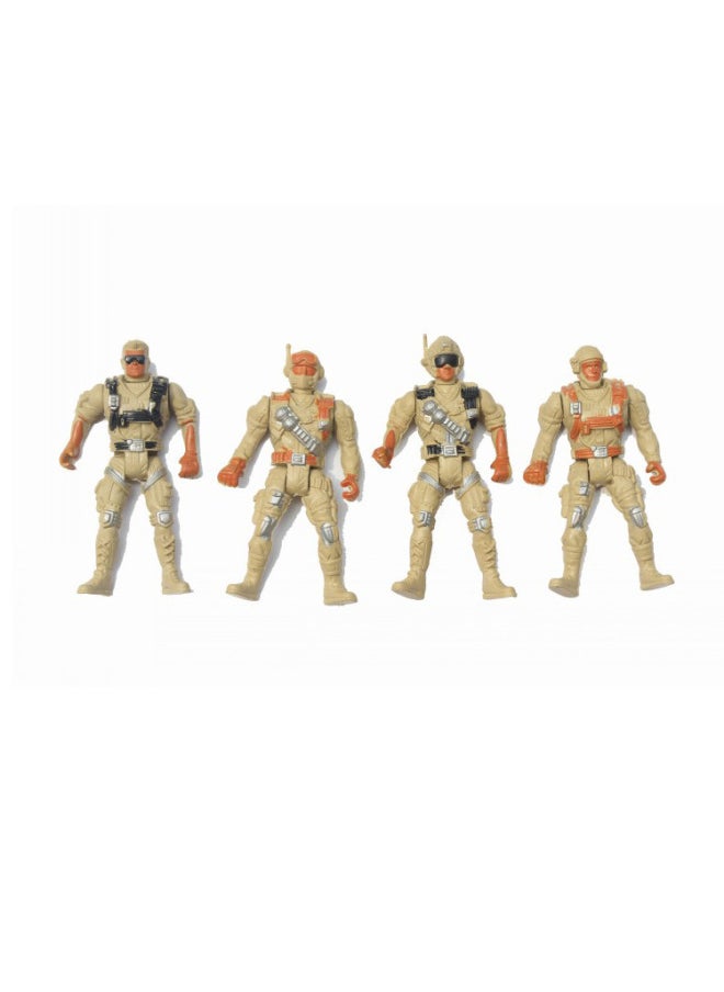 5 Joint Soldier 9cm Special Soldier Boy Sand Table Static Model Toy Soldier Infantry Hand-Color:9cm Sand  - Image 1