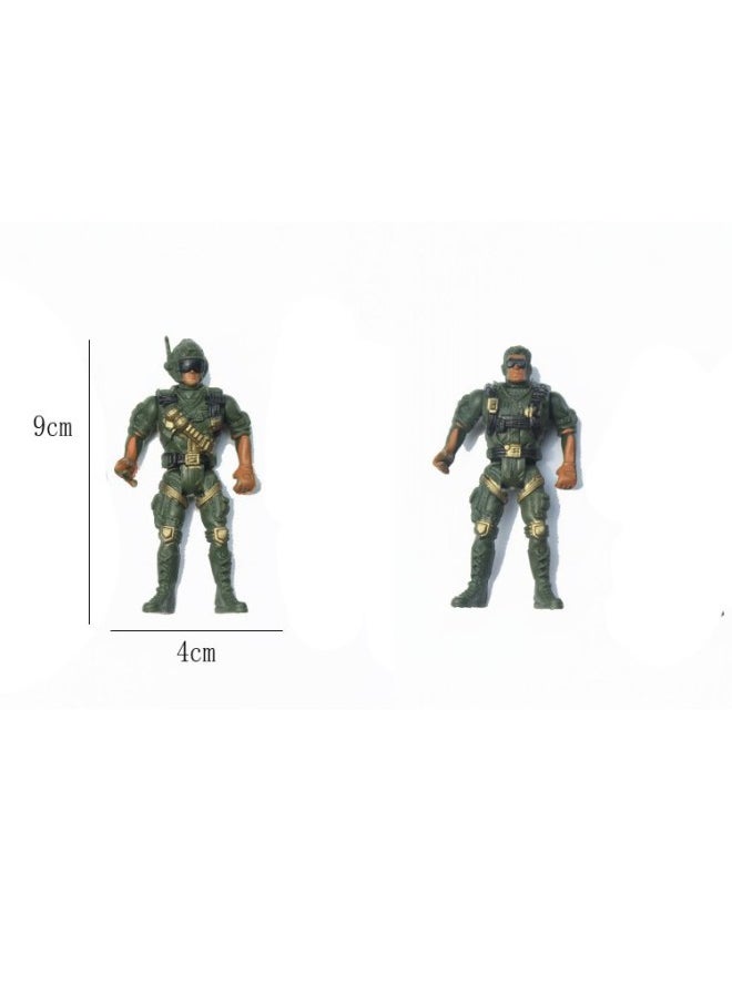 5 Joint Soldier 9cm Special Soldier Boy Sand Table Static Model Toy Soldier Infantry Hand-Color:9cm Sand  - Image 3