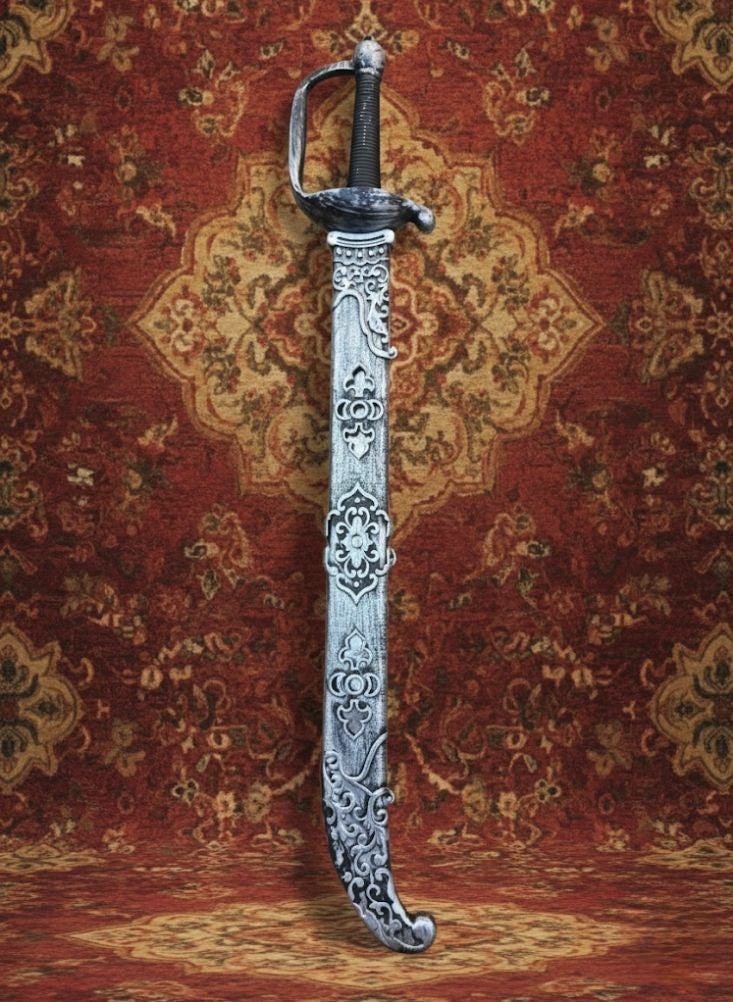 بريميم سيف دعائي للأطفال بمناسبة يوم تأسيس المملكة العربية السعودية - سيف لعبة مزخرف على الطراز التقليدي للاحتفالات الثقافية والفعاليات المدرسية - Image 4