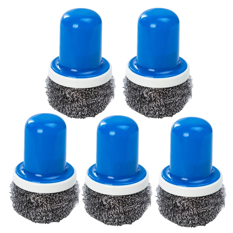 5 Piece Stainless Steel Wire Scrubber Brush Set For Kitchen Dish Cleaning - Image 2