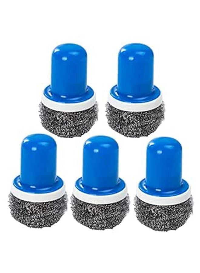 5 Piece Stainless Steel Wire Scrubber Brush Set For Kitchen Dish Cleaning - Image 1