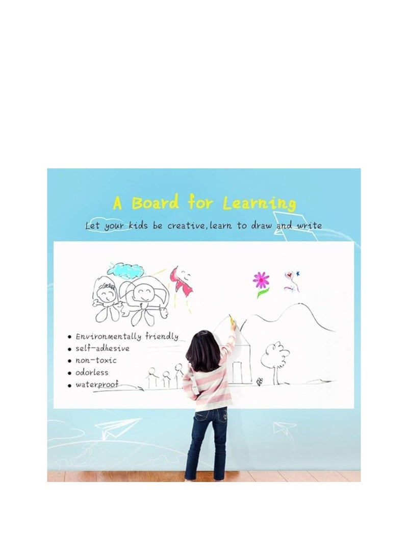 Terabyte Teaching Soft Whiteboard Sticker white color 45x200centimeter - Image 2