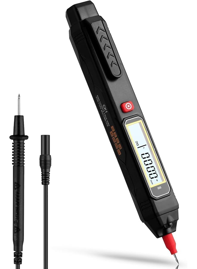KASTWAVE Multimeter Ac/Dc Voltage Tester, 6000 Counts Pen Type Professional Current Meter, Non-Contact Electricians Voltmeter Tester For Ac/Dc Voltage, Live Wire, Resistance, Continuity And Diode Tests - Image 1