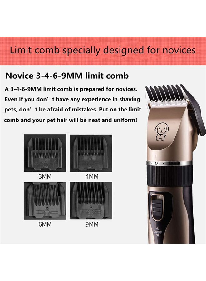 NIBEMINENT Dog Grooming Clippers Hair Trimmer Kit Multicolour - Image 2