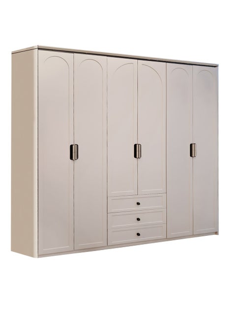 6-door wooden wardrobe