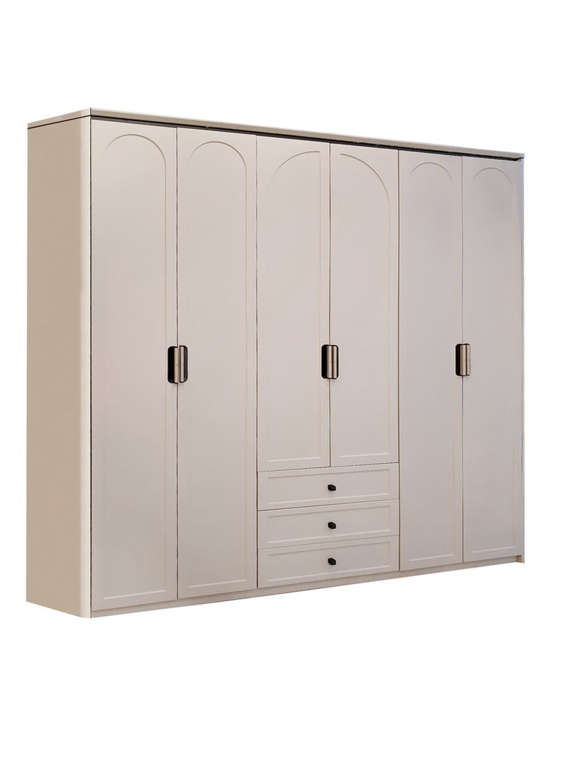 6-door wooden wardrobe