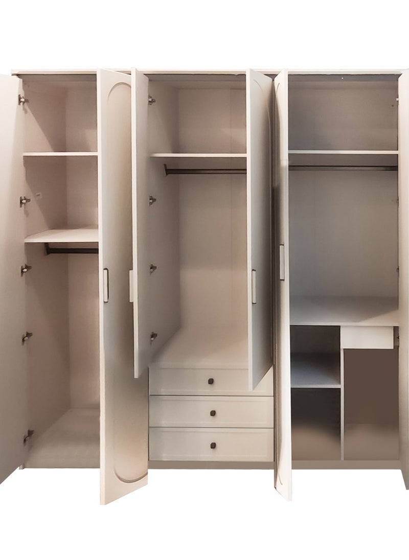 6-door wooden wardrobe