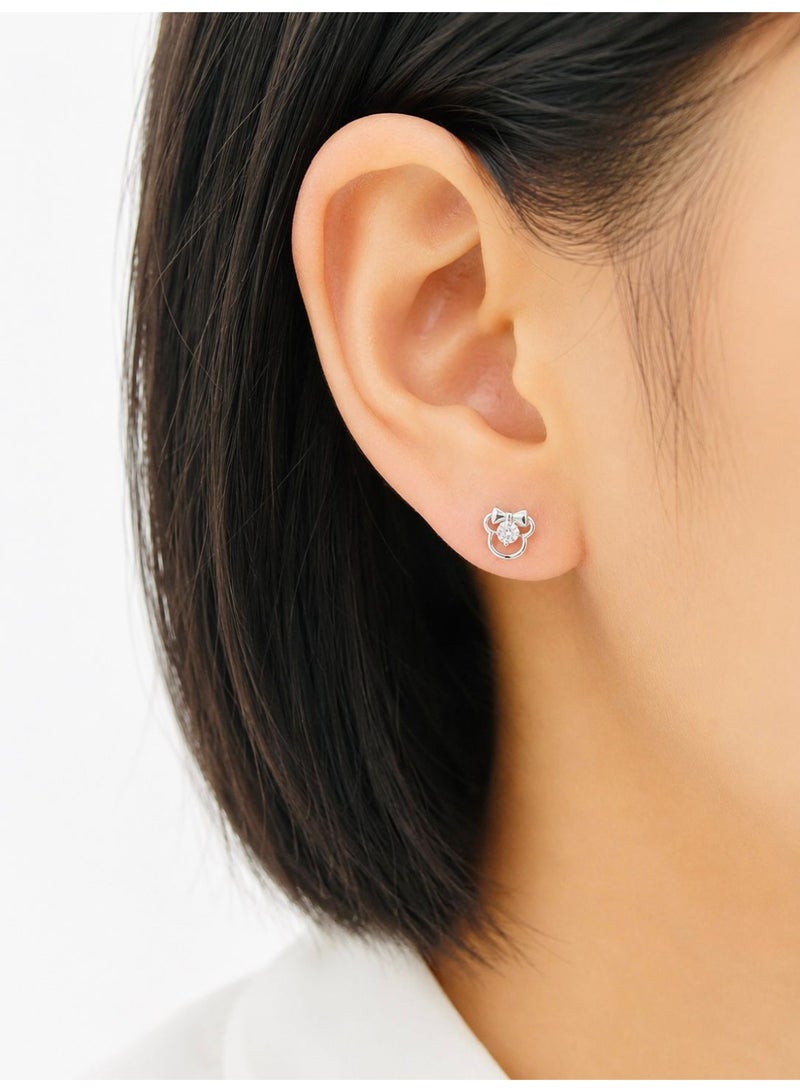 The Intermix Gems 18K Gold Bow Stud Earrings with Natural Diamonds - Image 2