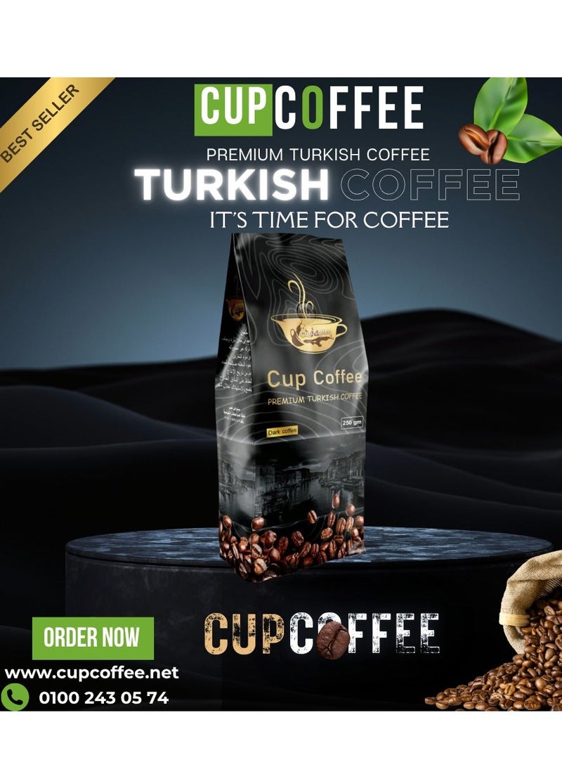 Cup Coffee Turkish Coffee Dark Blended-250 GM - Image 3