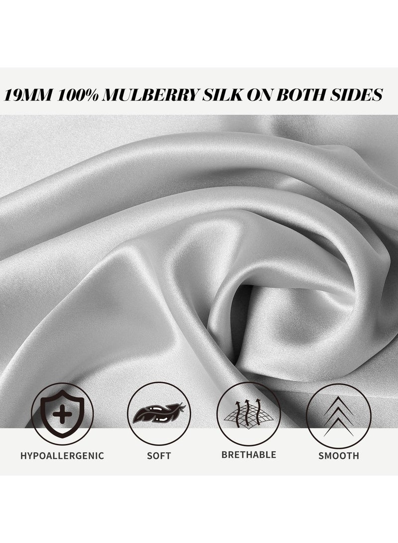 JZS كيس وسادة من حرير التوت الخالص مع سحاب مخفي - Image 2