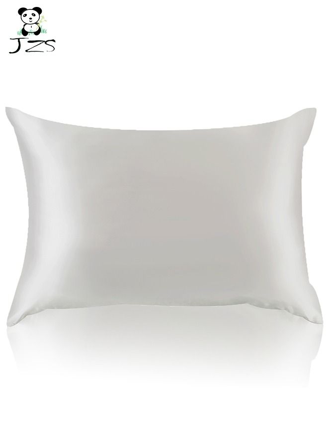 JZS كيس وسادة من حرير التوت الخالص مع سحاب مخفي - Image 1