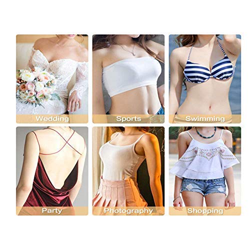 PLUMBURY Unisex Self Adhesive Cotton Ultra Thin Nipple Pasties Cover (Beige) Round Shape, Pack of 5 Pairs - Image 5