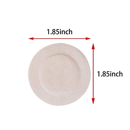 PLUMBURY Unisex Self Adhesive Cotton Ultra Thin Nipple Pasties Cover (Beige) Round Shape, Pack of 5 Pairs - Image 2