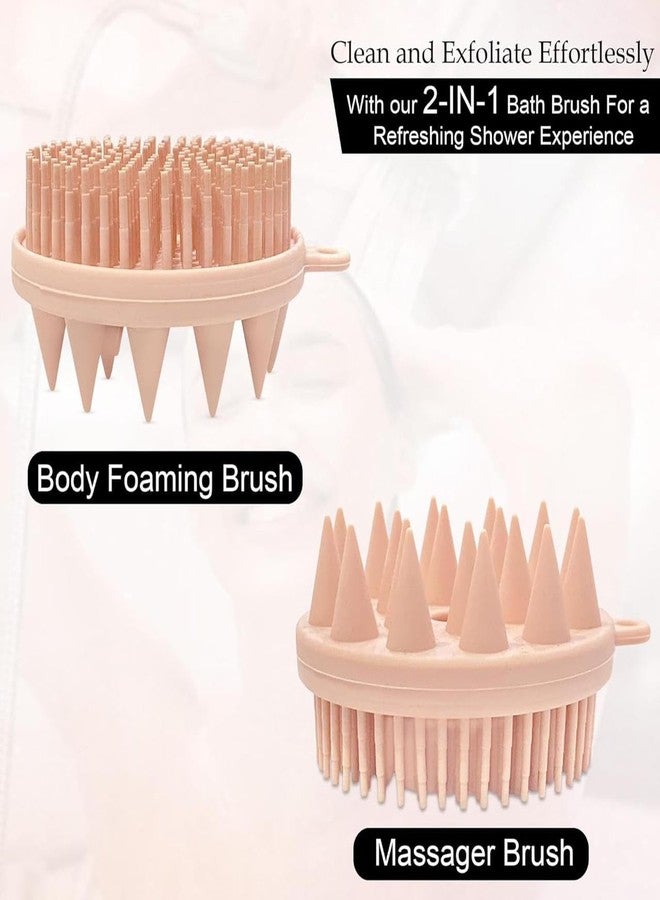 SANLESS Silicone Bath Brush for Men & Women | Soft Body Scrubber for Shower & Bath | Gentle Exfoliating Silicone Body Brush | Deep Cleansing, Quick Dry & Hygienic Bath Brush for Smooth, Glowing Skin - Image 5