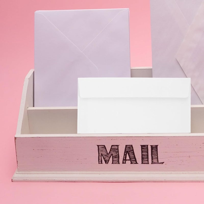 ABOOFAN 50 Pack White Thick Kraft Paper Envelopes Self-sealing Peel and Stick Blank Greeting Card Mailing Envelopes for Photos Invitations and Letters - Image 5