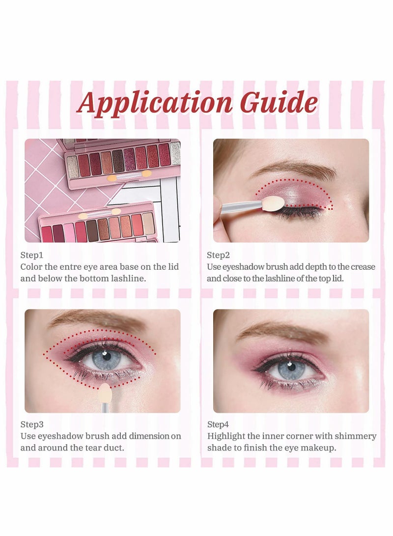 Excefore Eyeshadow Applicators, 30 Pcs Disposable Eyeshadow Brushes Dual Ended Eye Shadow Sponge Applicators - Image 5