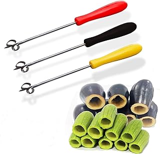 bonballoon bonballoon 3 pcs Zucchini Squash Cucumber Corer Vegetable Corers Drill Stainless Steel Core Remover Coring Tool Kitchen  - Image 1