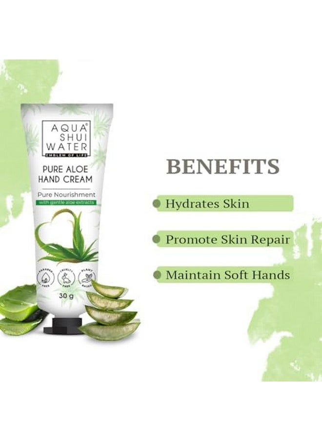 AQUA SHUI WATER - Aqua Shui Water Pure Aloe Body Lotion | Fast-Absorbing Moisturizer for Men & Women (150g) for Glowing Skin + Smooth Skin Hand Cream (20g) - Image 1