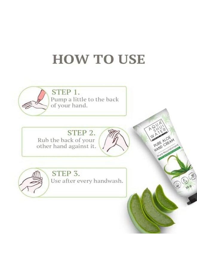 AQUA SHUI WATER - Aqua Shui Water Pure Aloe Body Lotion | Fast-Absorbing Moisturizer for Men & Women (150g) for Glowing Skin + Smooth Skin Hand Cream (20g) - Image 1