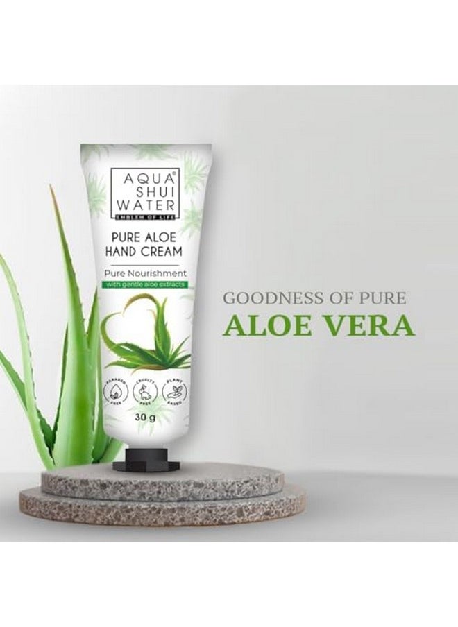 AQUA SHUI WATER - Aqua Shui Water Pure Aloe Body Lotion | Fast-Absorbing Moisturizer for Men & Women (150g) for Glowing Skin + Smooth Skin Hand Cream (20g) - Image 1