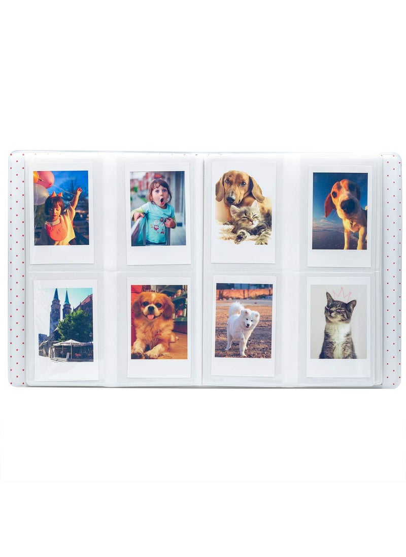 Ablus Ablus 128 Pockets Mini Photo Album - Fits for Fujifilm Instax Mini 11 Mini 9 Mini 8 Mini 90 Mini 25  Polaroid Snap PIC-300  Kodak Mini 3-Inch Film(Beige)  - Image 4