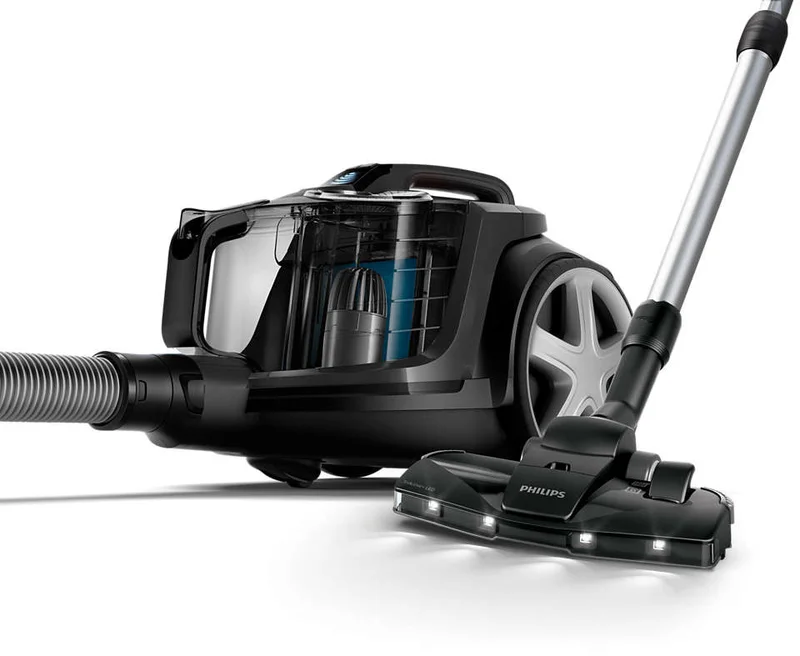 Philips PowerPro Expert Bagless Vacuum Cleaner - PowerCyclone 8, TriActive+ LED Nozzle, 2L Dust Capacity,