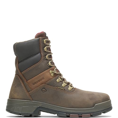 Wolverine Men's Cabor Waterproof 8-Inch Work Boot,Dark Brown,8.5 M US - Image 1