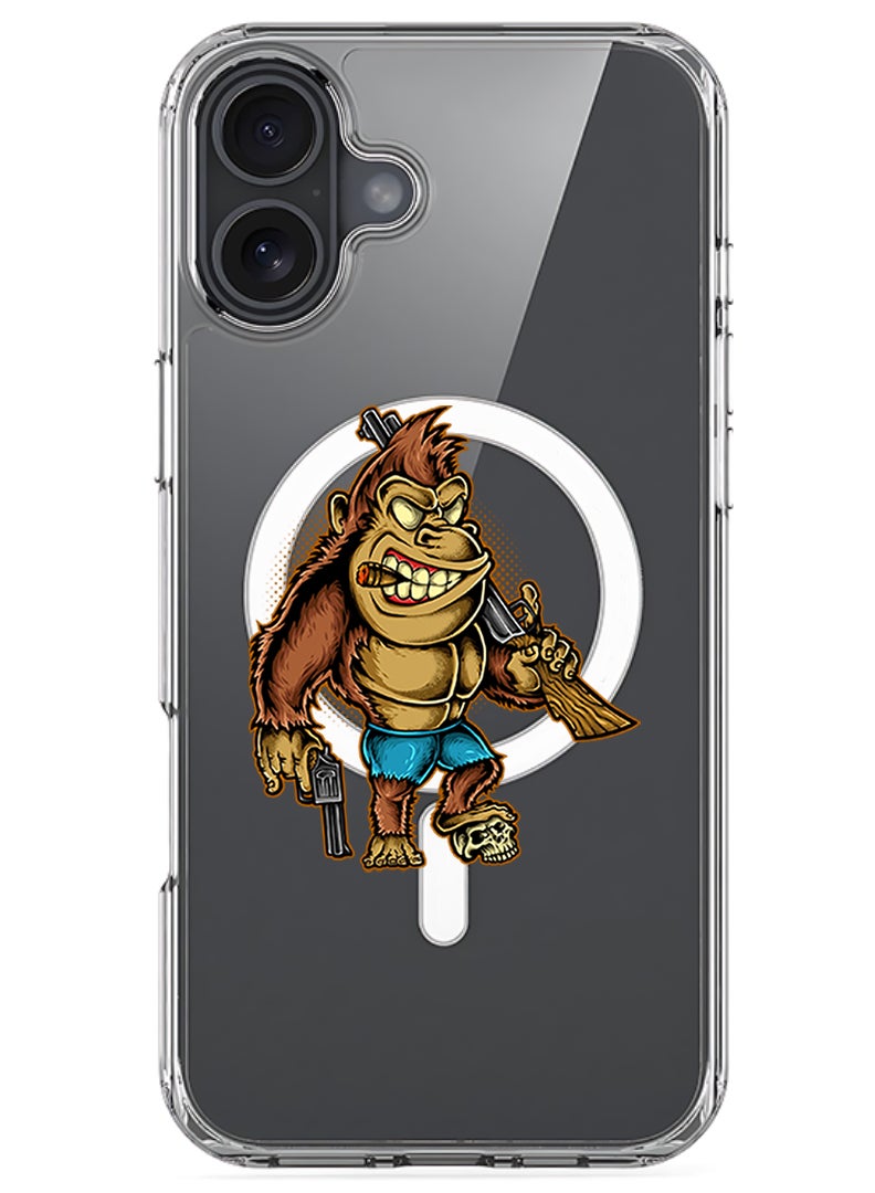 Theodor Magnetic Case for Apple iPhone 17 Compatible with MagSafe Wireless Charging, Shockproof Phone Bumper Cover - Killer kong - Image 1