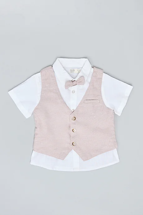 R&B 3 Piece Shirt, Waistcoat & Shorts Set
