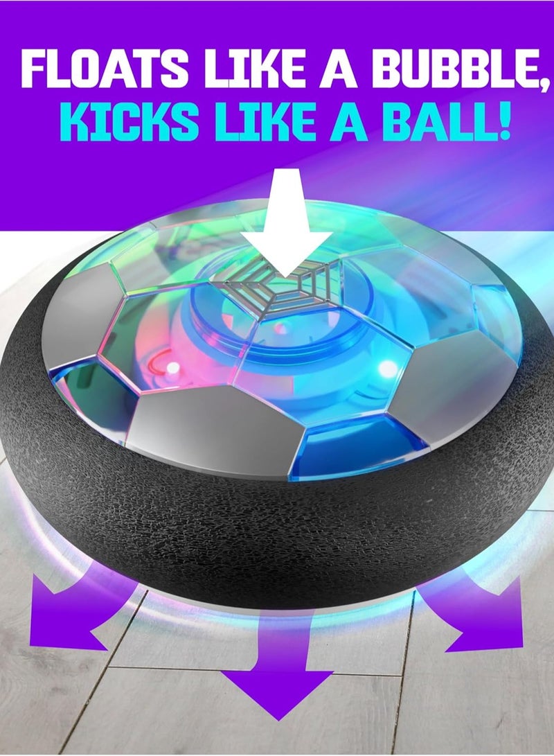 كرة القدم نينجا بلاست هوفر للأطفال - هدايا عيد ميلاد للأولاد - ألعاب داخلية هدية للأولاد بعمر 6 و7 و8 و9 و10 و11 و12 عامًا - لعبة ألعاب مضيئة للأطفال - 6-8 و8-12 عامًا - هدايا للأولاد بعمر 8 سنوات - Image 1