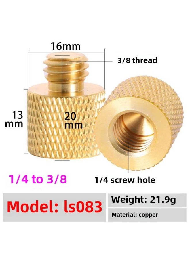 Generic Camera Adapter Screw 5/8 Female 1/4 To 3/8 Conversion Projector Tripod Pan/tilt Quick-fitting Board Photography Accessories-Body Color:LS083  - Image 1
