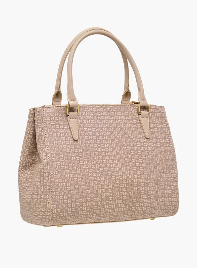 Flora Bella By Shoexpress Women Solid Tote Bag with Detachable Strap and Zip Closure
