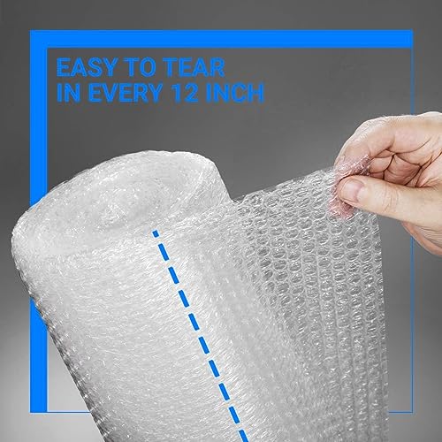 Pacific Mailer Bubble Cushioning Wrap Pacific Mailer 5/16 Inch x 12 Inch x 72Feet Total [2 Rolls of 36 Feet] Bubble Cushioning Wrap for Packing Moving Supplies Perforated Every 12" - Image 2