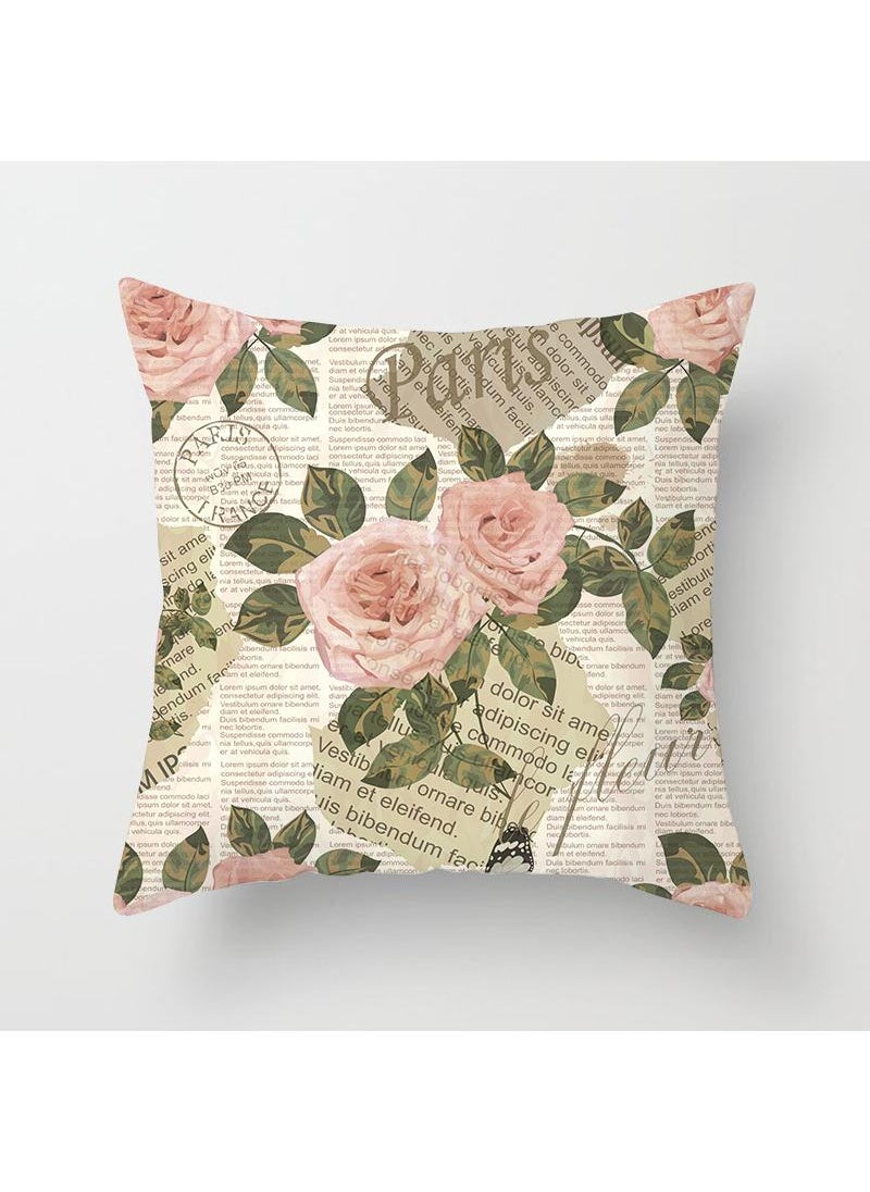 Y&D Vintage Throw Pillow Cover, Home Sofa Cushion, Pillow Cover 45 * 45cm 