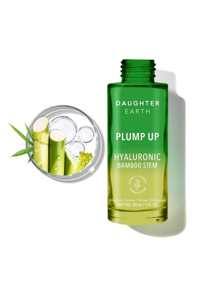 DAUGHTER EARTH - Daughter Earth Hyaluronic Acid Serum For Face | Plump Up Enriched With Multi-Molecular Hyaluronic Acid, Tremella Mushroom, Bamboo Shoots, Seaweed & Provitamin B5 | Get Hydrated & Youthful Skin - 30ml - Image 1