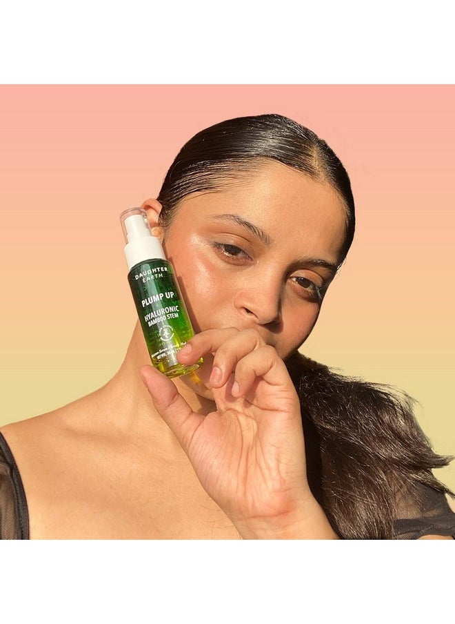 DAUGHTER EARTH - Daughter Earth Hyaluronic Acid Serum For Face | Plump Up Enriched With Multi-Molecular Hyaluronic Acid, Tremella Mushroom, Bamboo Shoots, Seaweed & Provitamin B5 | Get Hydrated & Youthful Skin - 30ml - Image 1