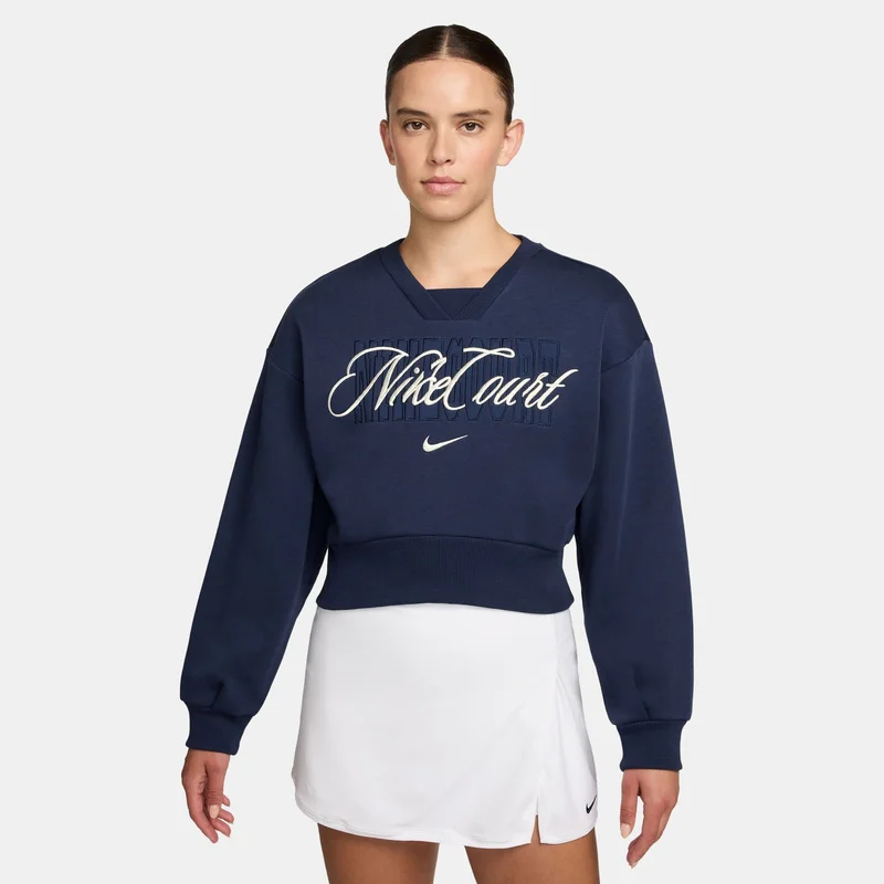 نايكي سويت شيرت نايكي كورت تنس نسائي من الصوف