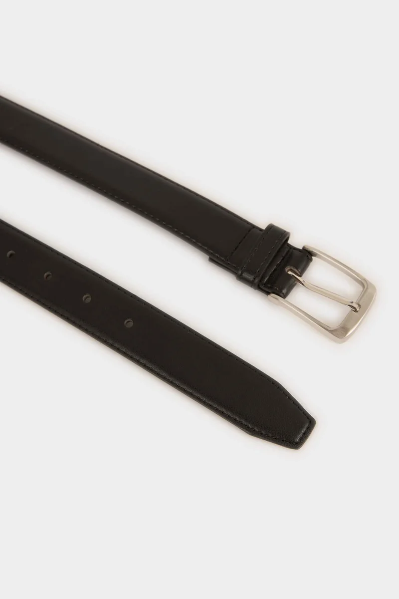 Defacto  Man Rectangle Clasp Faux Leather Belt for Men | Best Price UAE