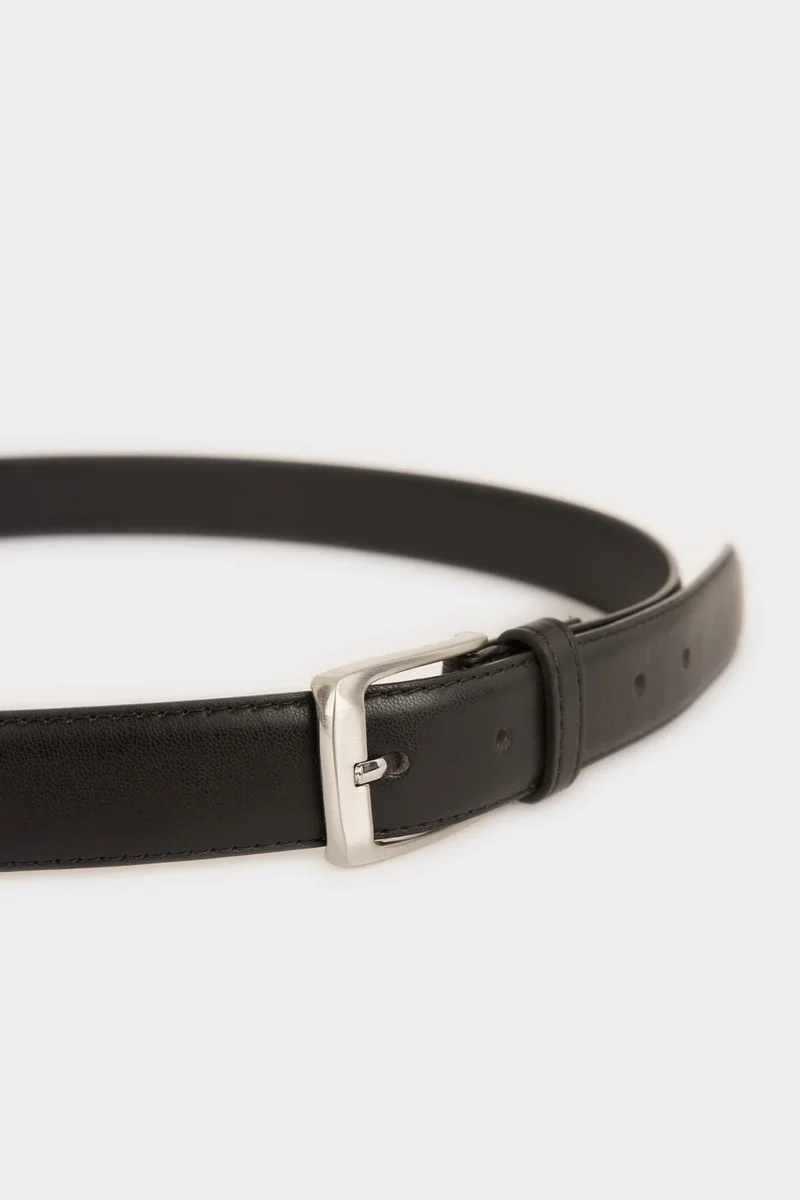 DeFacto Man Rectangle Clasp Faux Leather Belt