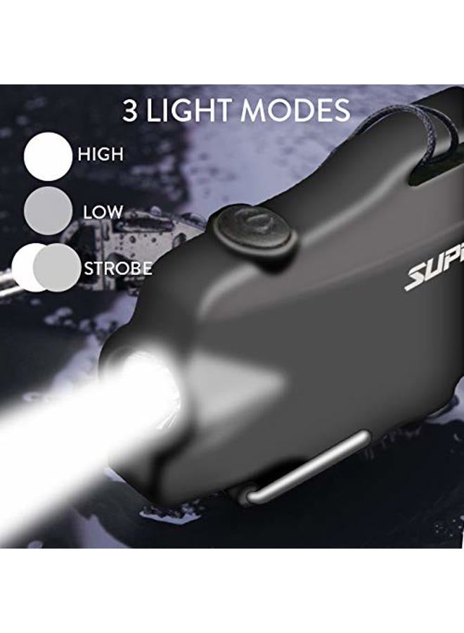 SUPRUS Waterproof Lighter 3 Modes of Flashlight Windproof Lighter Dual Arc Electric Lighters Rechargeable Dual Arc Plasma Lighter with Survival Emergency Whistle and Lanyard - Image 3