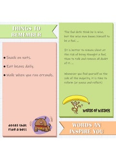 Hotop Hotop 12 Pack Funny Notepads for Coworkers Fun Novelty Note Pad Humor Memo Funny Office Supplies 3 x 5 Notepads for Office Teacher Adult Work Gifts Supplies, 30 Sheets Per Pad (Cute Animals)  - Image 4