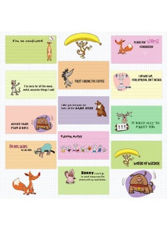 Hotop Hotop 12 Pack Funny Notepads for Coworkers Fun Novelty Note Pad Humor Memo Funny Office Supplies 3 x 5 Notepads for Office Teacher Adult Work Gifts Supplies, 30 Sheets Per Pad (Cute Animals)  - Image 3