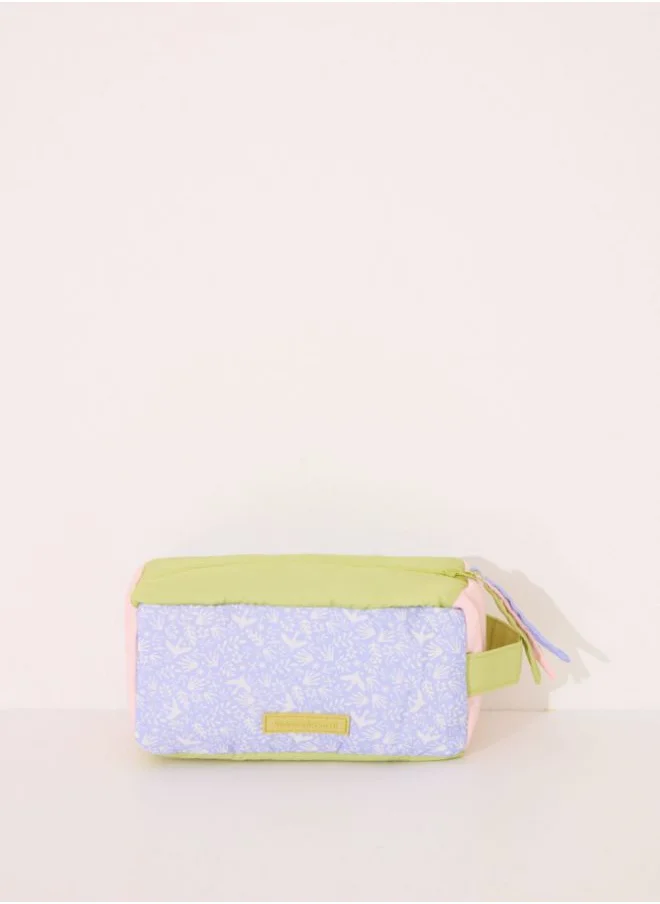 women'secret Small vanity case bag with multicoloured leaves
