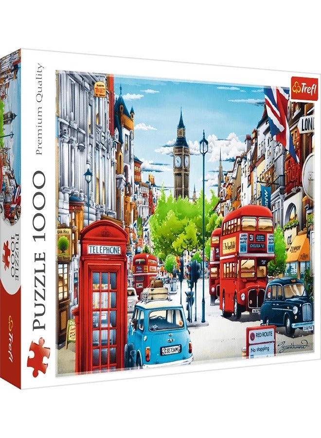 Trefl - Puzzle London street - 1000 Pieces  - 10557 - Image 1