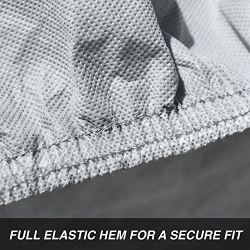 Budge غطاء سيارة بودج لايت للواجن الداخلي، مقاوم للغبار، مقاوم للأشعة فوق البنفسجية يناسب الواجنات كاملة الحجم حتى 184 بوصة، رمادي - Image 4