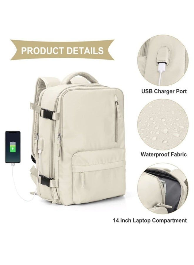 Large capacity travel backpack,Expandable Waterproof Laptop Bag,Laptop Backpack for Men  Women Business,with USB Charging Port,Waterproof Sports Luggage Backpack,Casual Daypack, Hiking Backpacks - Image 4