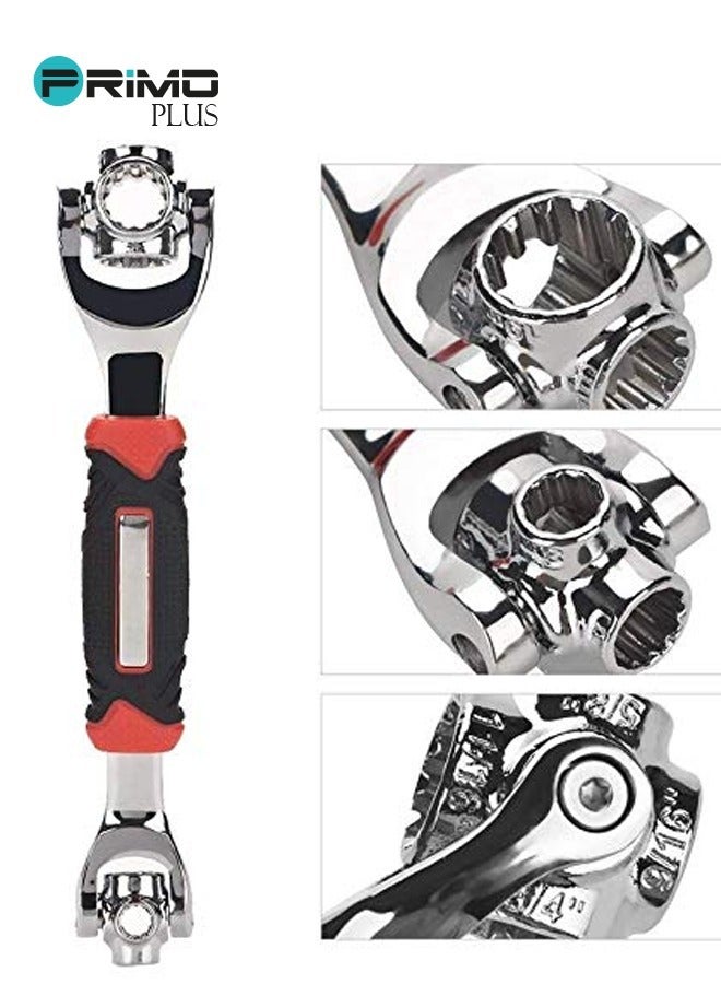 PRIMO PLUS 48-In-1 Universal Multi-Socket Tiger Wrench Silver/Black/Red - Image 2